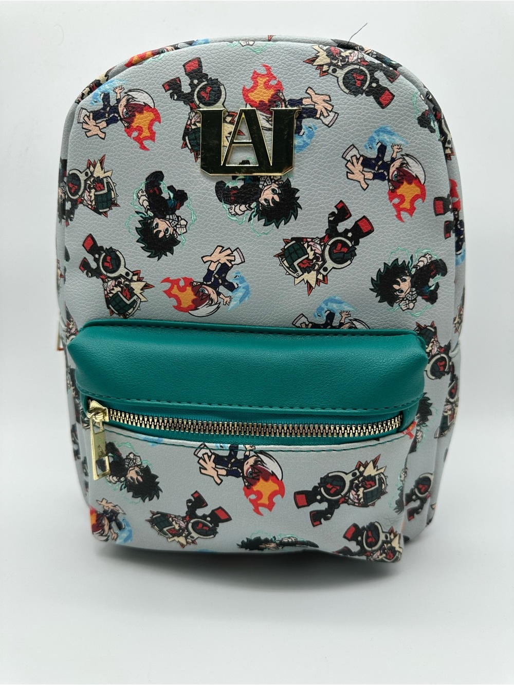 My Hero Academia Bioworld Chibi Anime Mini Backpack Teal UA High teal UA high